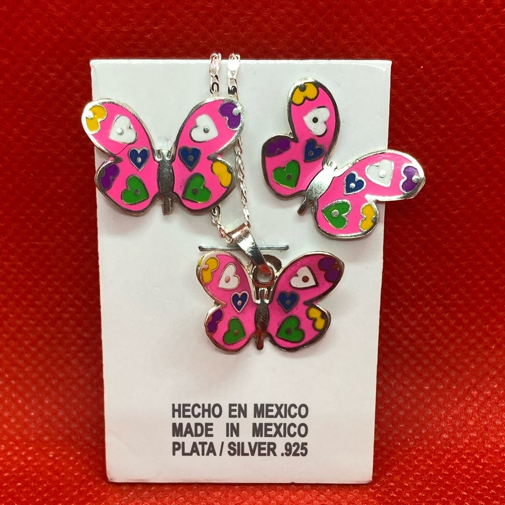 Butterfly set in 925 silver